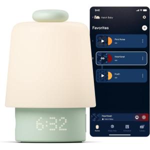 imageHatch Baby Sound Machine Night Light  Hatch Baby Model  Sleep Support  Registry Essential Routine Builder TimetoRise Alarm Clock White Noise Nursery Stories Toddler Kids WiFi PeachMint